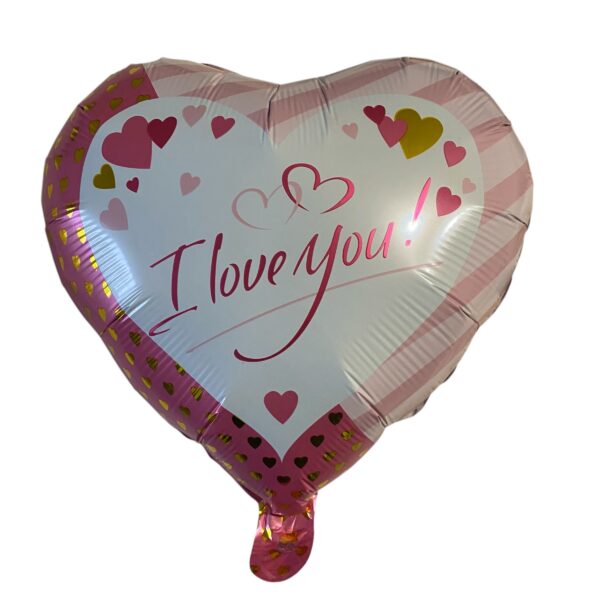 Pink Szív "I love You " Lufi